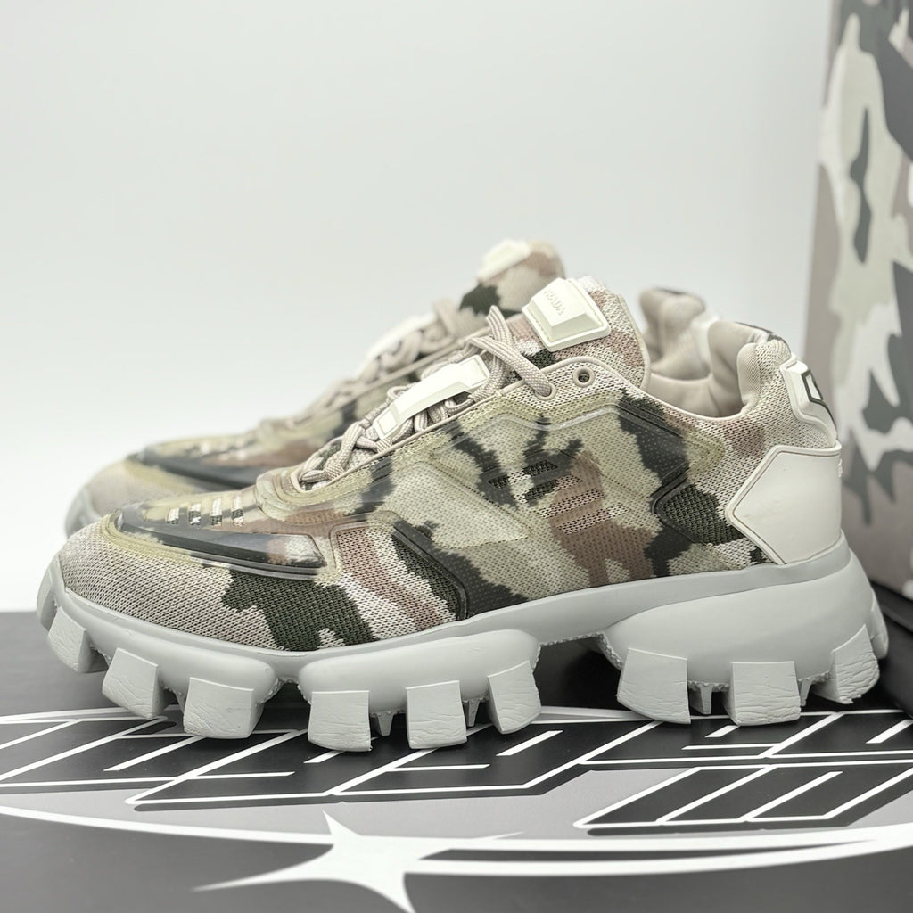 Size 7.5 UK (8.5 US) Prada Cloudbust Thunder Sneakers Men ' Camo ' | GREAT COND!