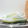 Size 11 LV (12-12.5 US) Louis Vuitton Luxembourg ' White Green Yellow ' | NEW!