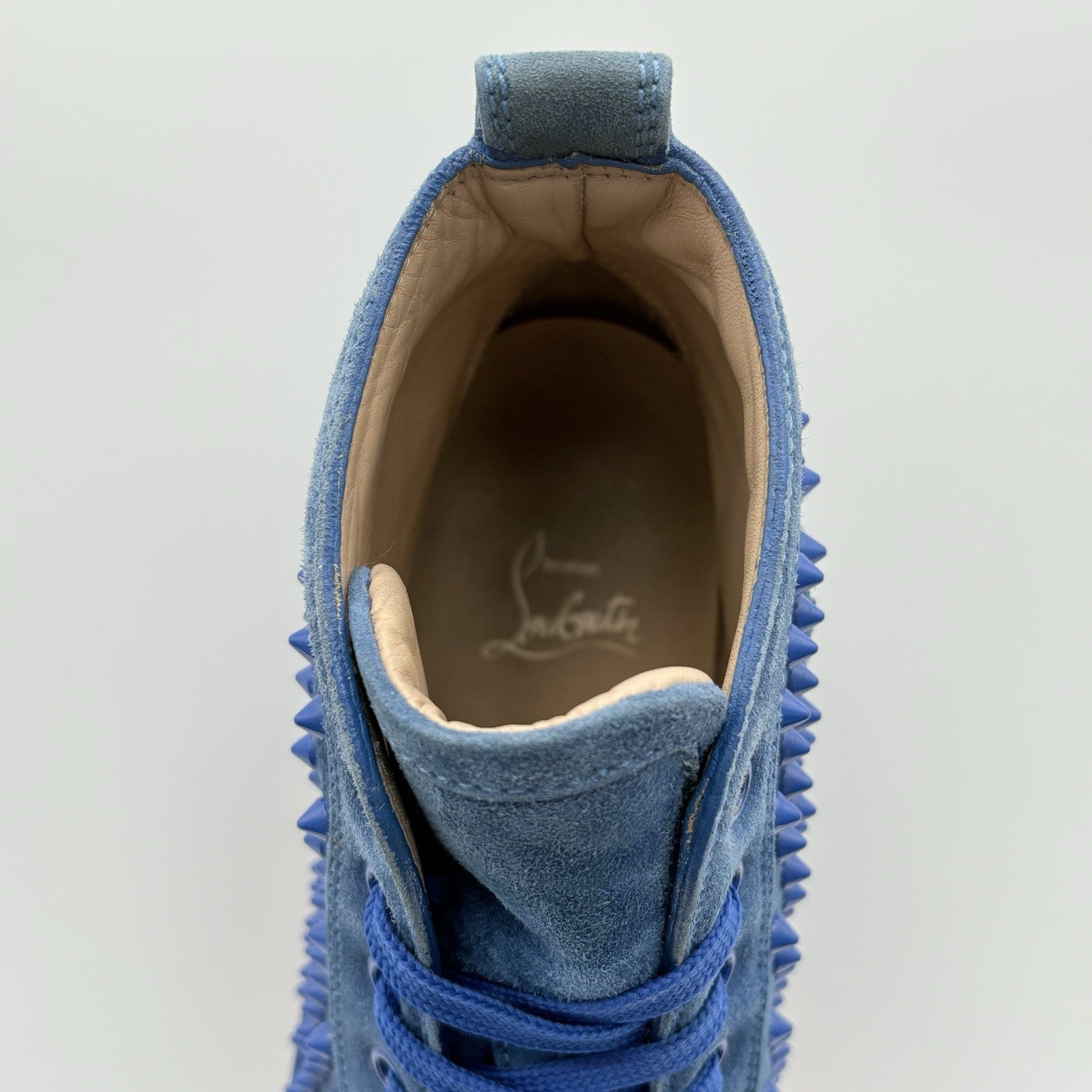 Size 41 (8 US) - Christian Louboutin High Spikes  ' Blue ' | SUPER CLEAN!