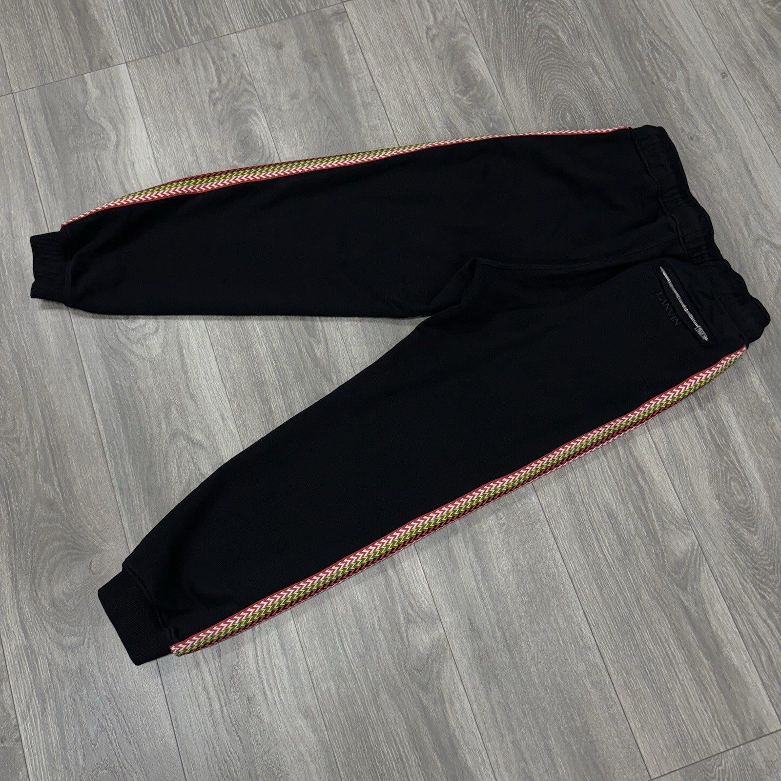 Size M - Lanvin Curb Lace Sweatpants ' Black Multi Color ' | GREAT CONDITION!