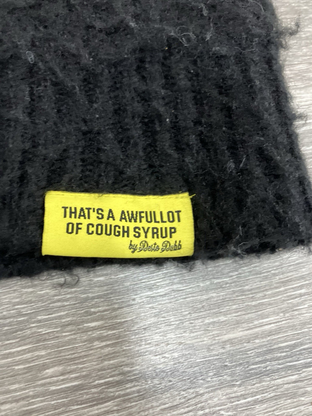 Size L - That’s A Awful Lot Of Cough Syrup Mohair Sweater ' Black ' | BRAND NEW!