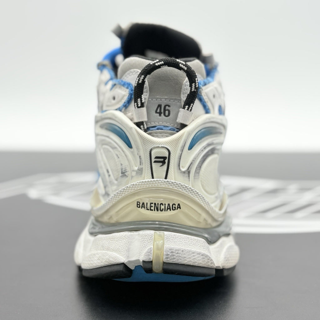 Size 46 (13 US) - Balenciaga Runner ' White Blue ' | CLEAN!