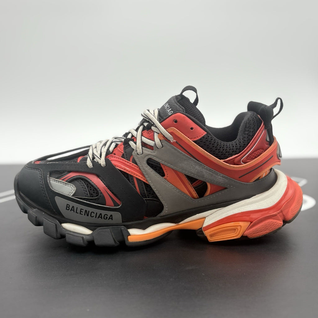 Size 41 (8 US) - Balenciaga Track Sneaker ' Orange Red Black ' | GOOD CONDITION!