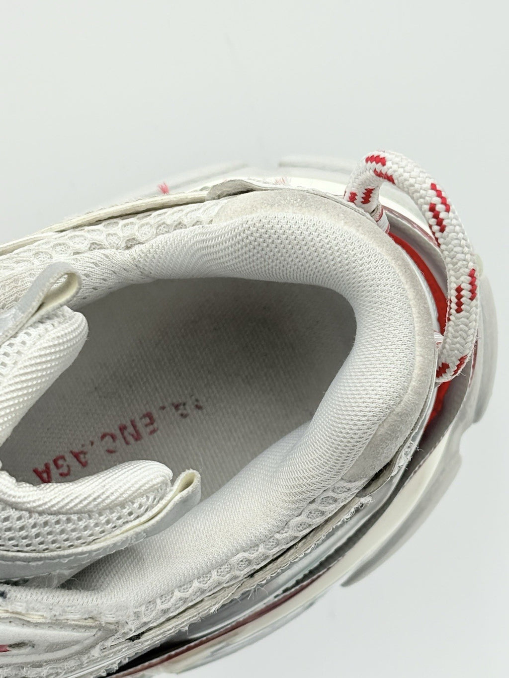 Size 44 (11 US) - Balenciaga Runner 2.0 ' White Grey Red ' | GREAT CONDITION!