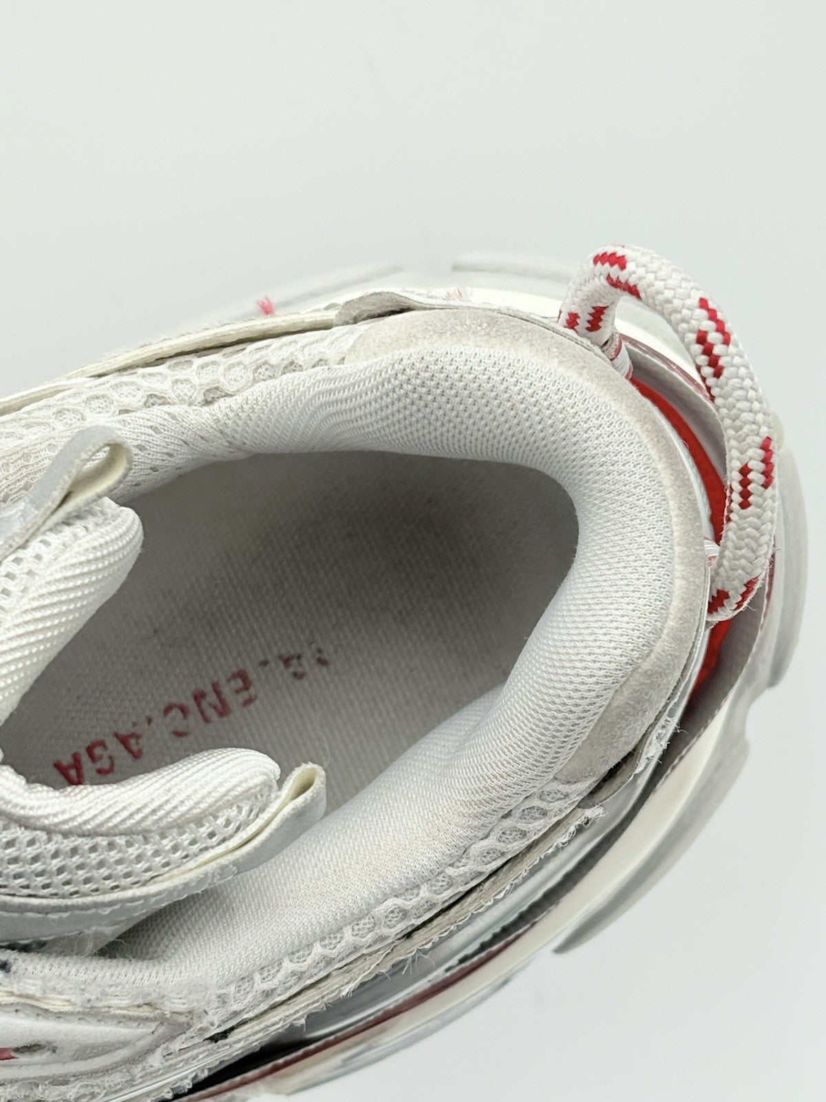Size 44 (11 US) - Balenciaga Runner 2.0 ' White Grey Red ' | GREAT CONDITION!