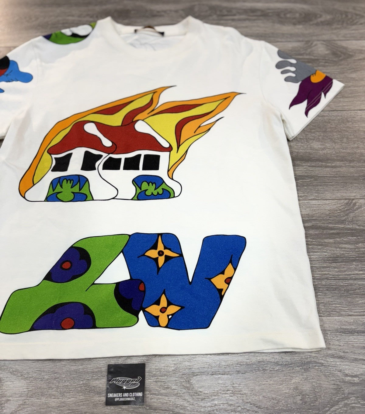 Size Small - Louis Vuitton Cartoon Short Sleeve T-Shirt ' White ' | EXCELLENT!