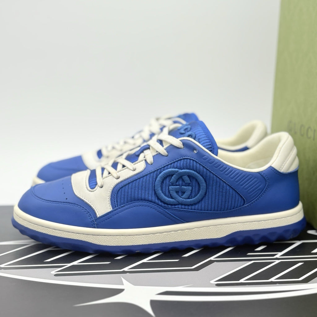 Size 9 G (9.5 US) Gucci MAC80 Sneaker  ' Blue White ' | EXCELLENT CONDITION!