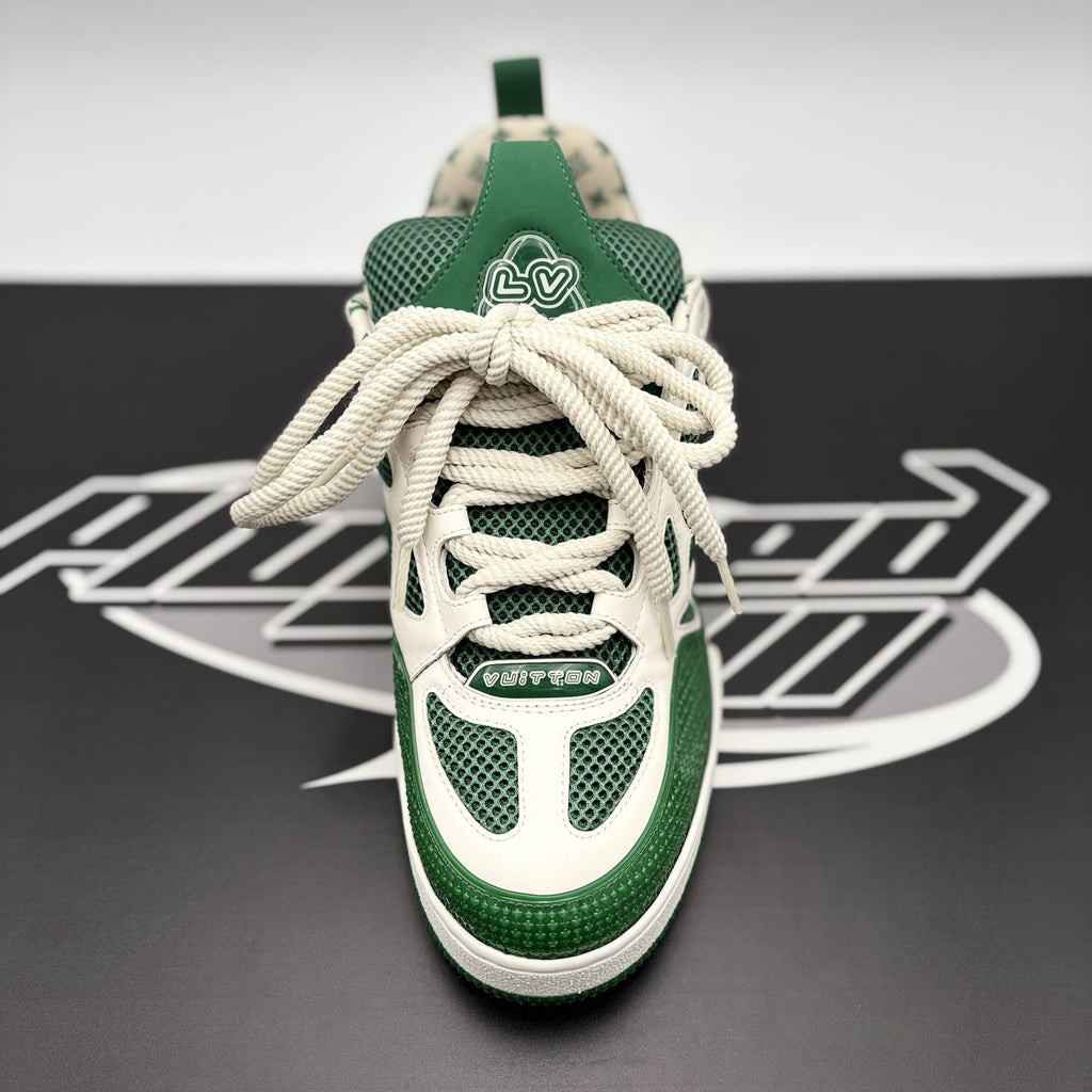 Size 9 LV (10-10.5 US) Louis Vuitton Skate ' Green, White ' | GREAT CONDITION!
