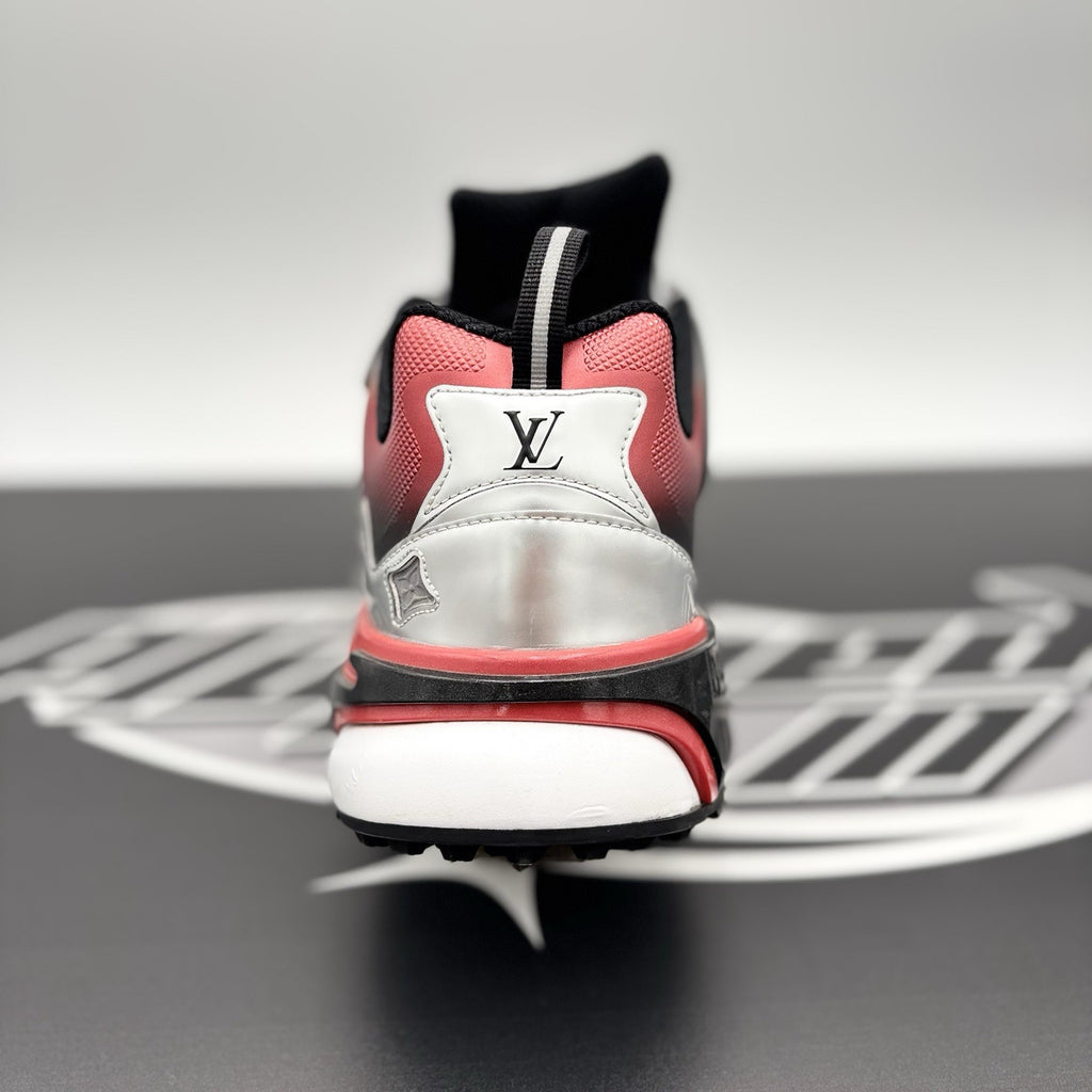 Size 8.5 LV (9.5-10 US) Louis Vuitton Tactic Runner ' Red Grey ' | GREAT COND!