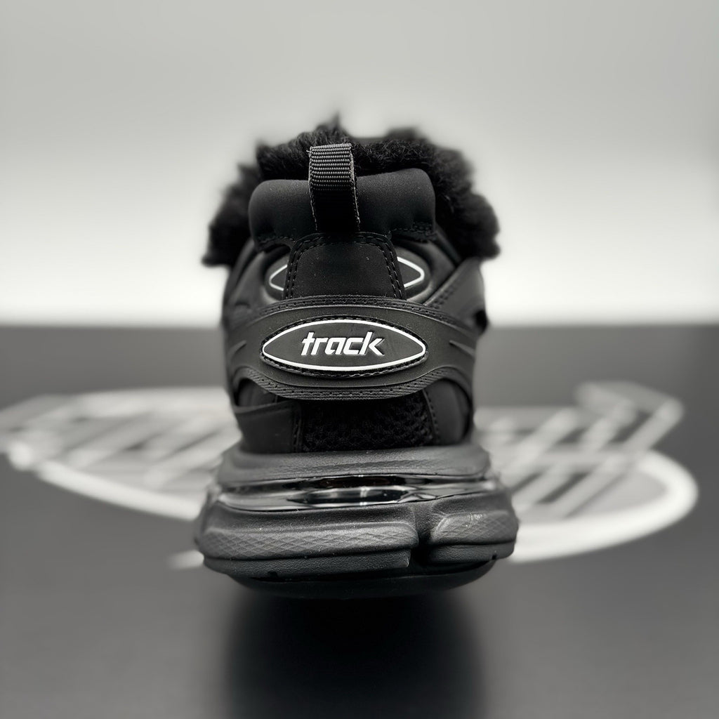 Size 46 (US 13) - Balenciaga Track Faux Fur ‘ Black ' | BRAND NEW!