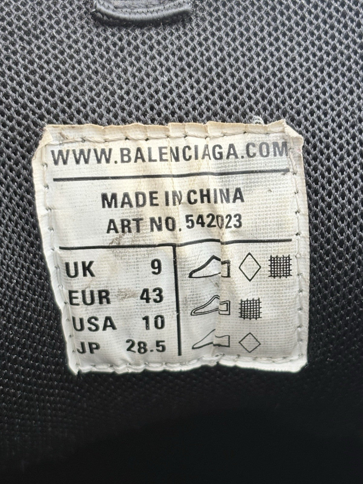 Size 43 (10 US) Balenciaga Track Sneaker ' Silver Neon Yellow ' | GOOD CONDITION