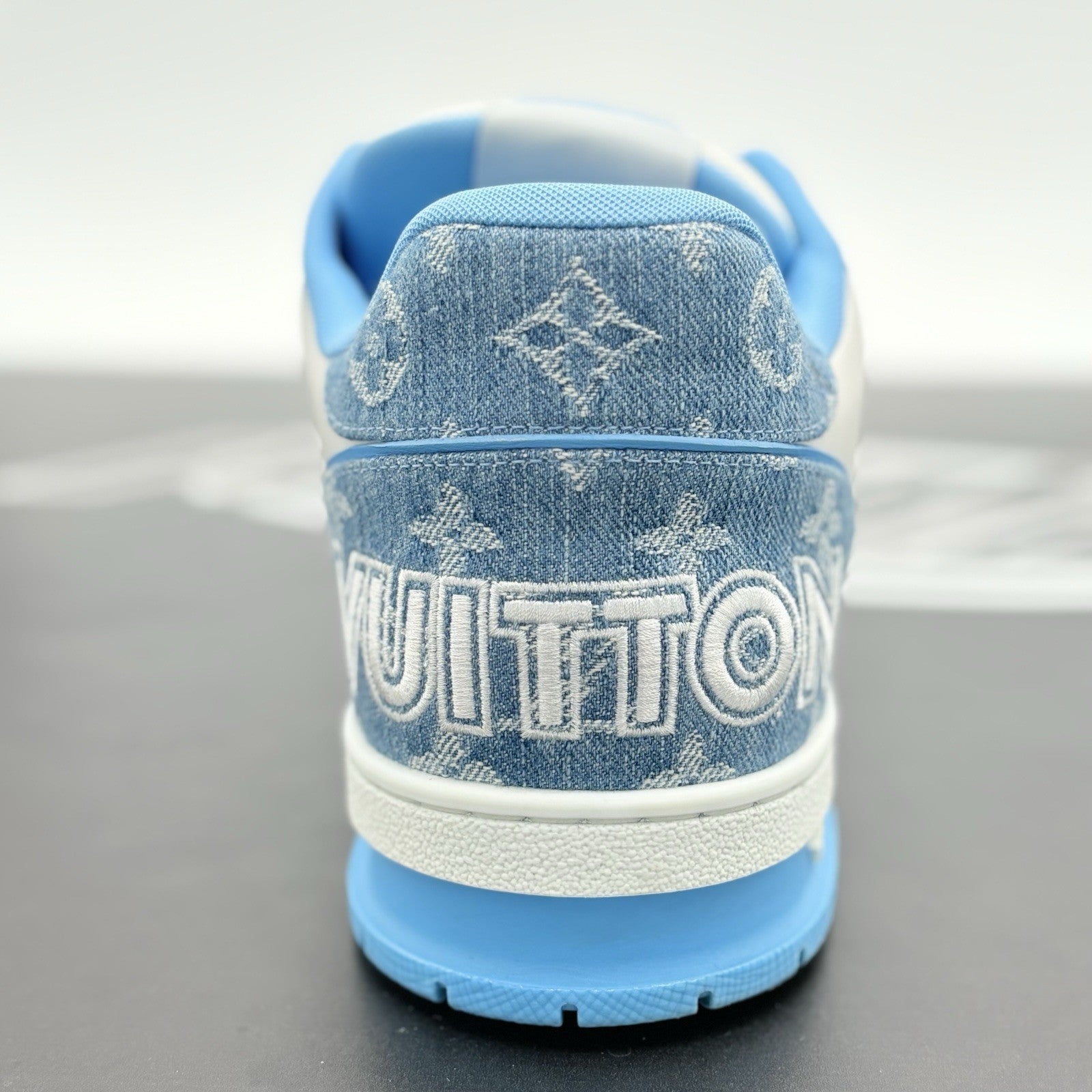 Size 10 LV (11-11.5 US) Louis Vuitton Strap Trainer ' Blue ' | SUPER CLEAN!