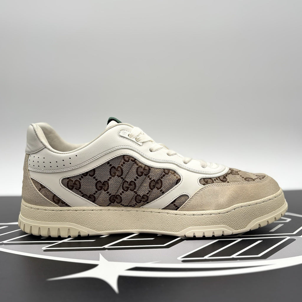 Size 11 G (12 US) - Gucci Re-Web Sneakers GG ‘ White, Beige ‘ | GOOD CONDITION!