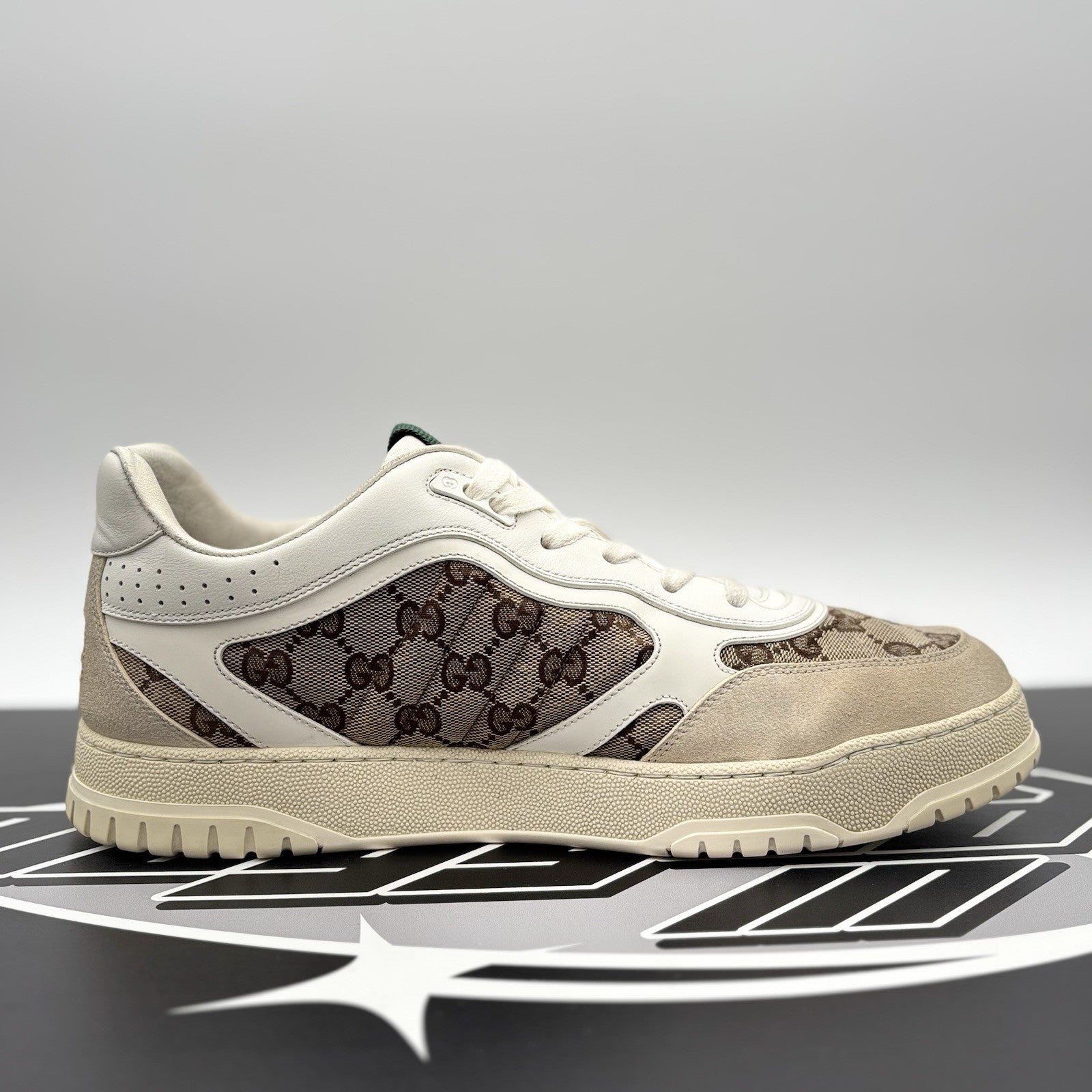 Size 11 G (12 US) - Gucci Re-Web Sneakers GG ‘ White, Beige ‘ | GOOD CONDITION!