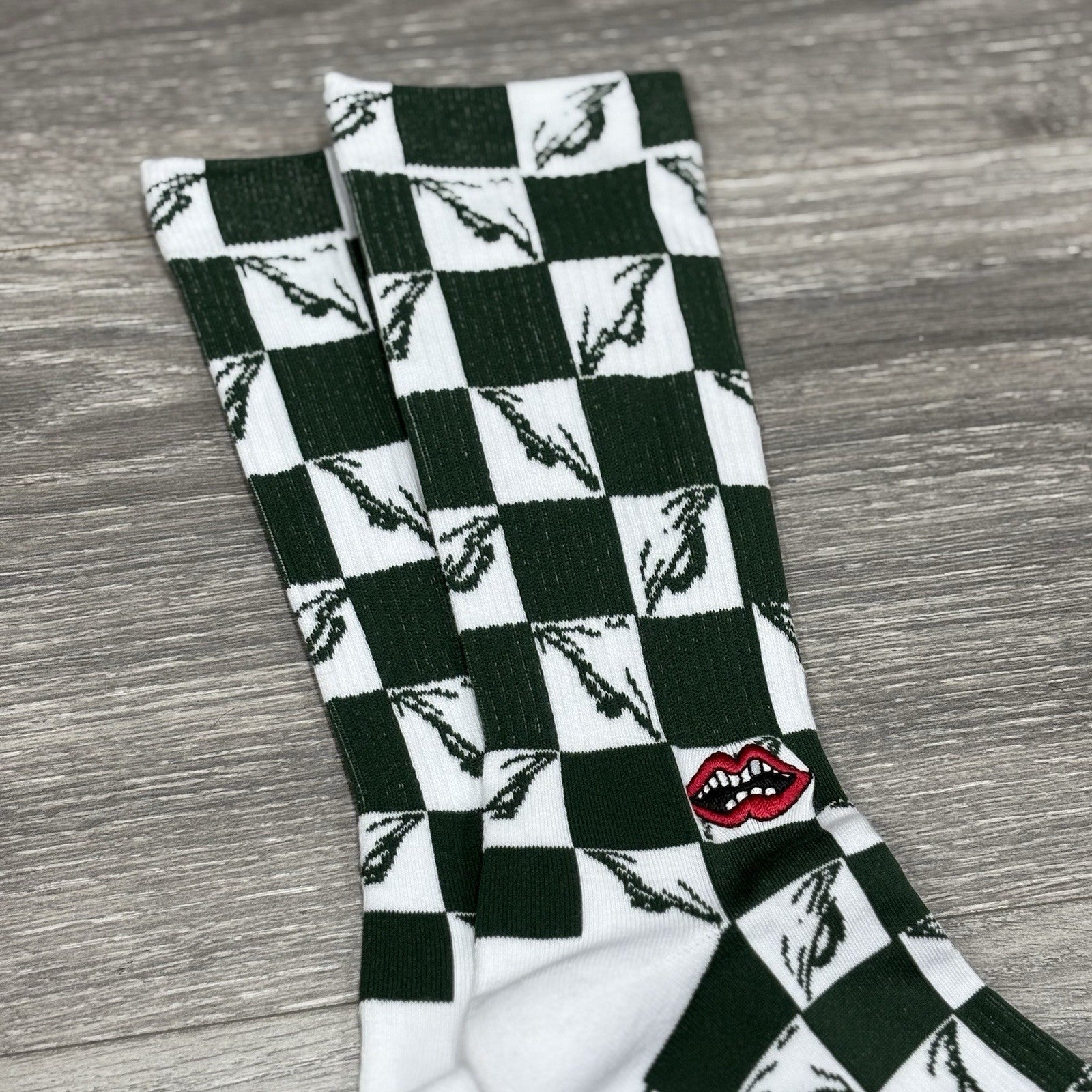 Size Large (9-13 US) - Chrome Hearts Matty Boy 99 Eye Socks ' Green ' | NEW!