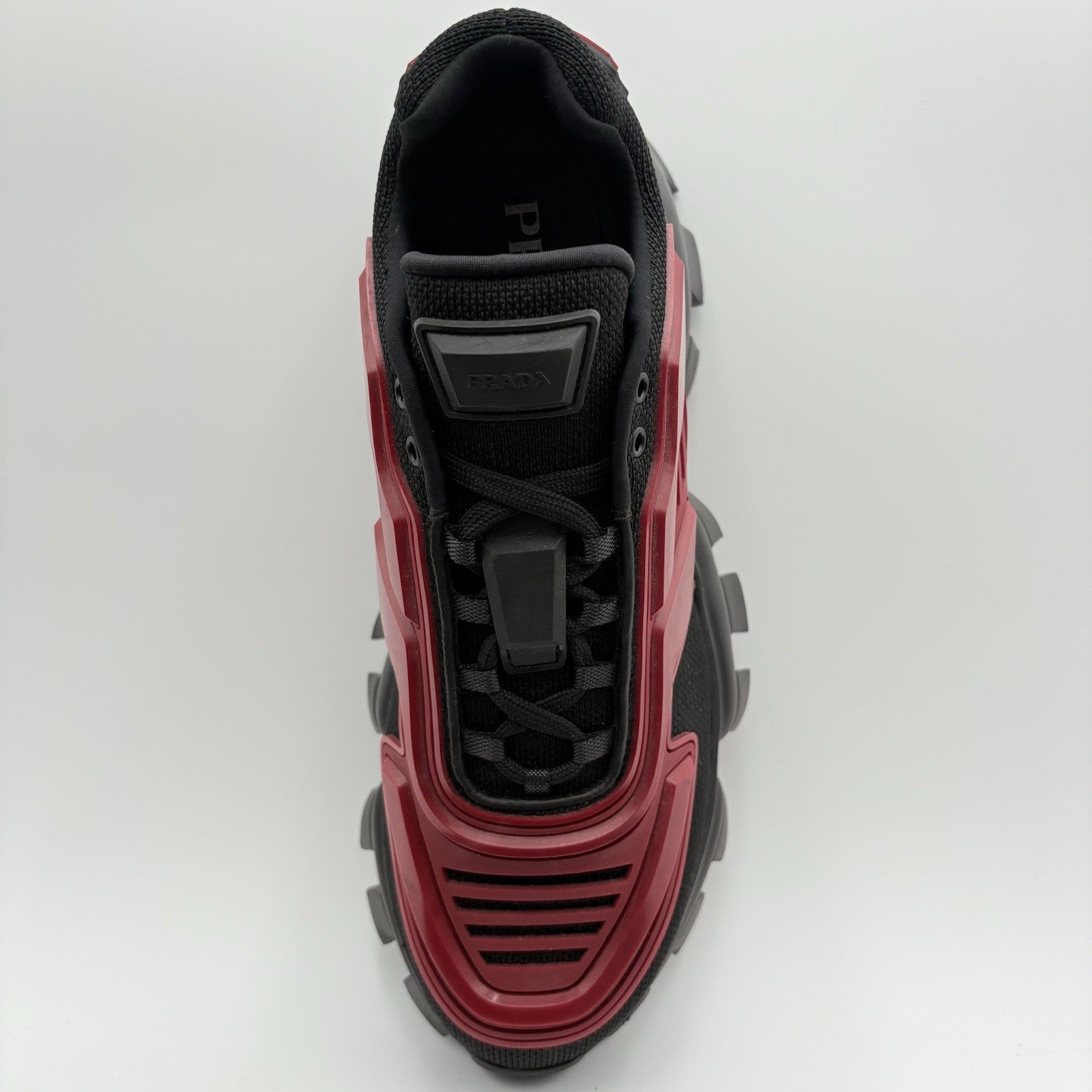 Size 7 UK (8 US) - Prada Cloudbust Thunder ' Red Black ' | SUPER CLEAN!