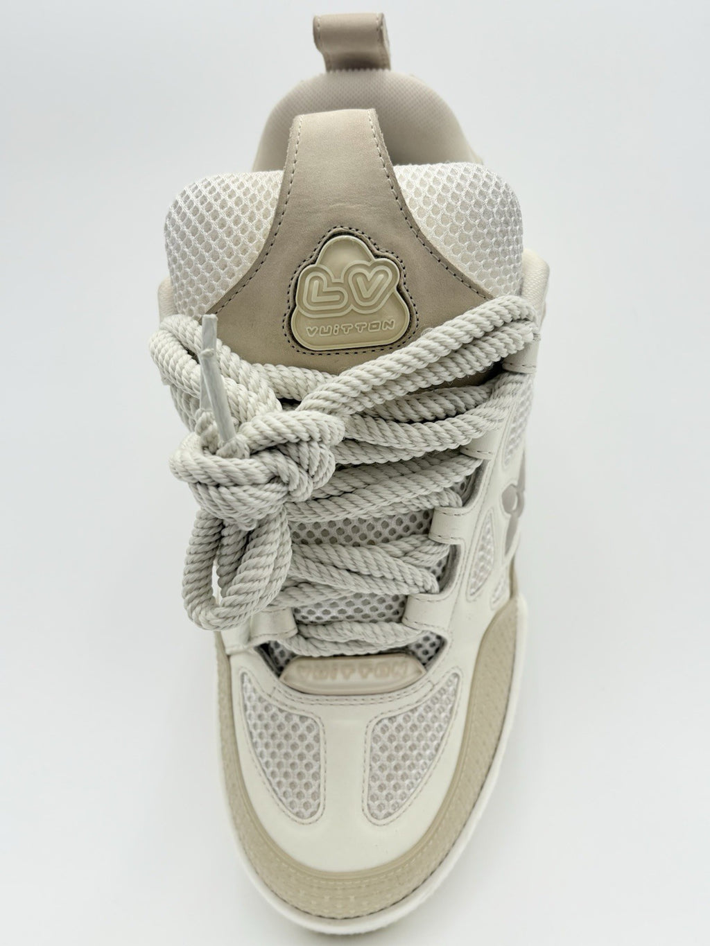 Size 3 LV (4-4.5 US) - Louis Vuitton Skate ' Beige White ' | GREAT COND!