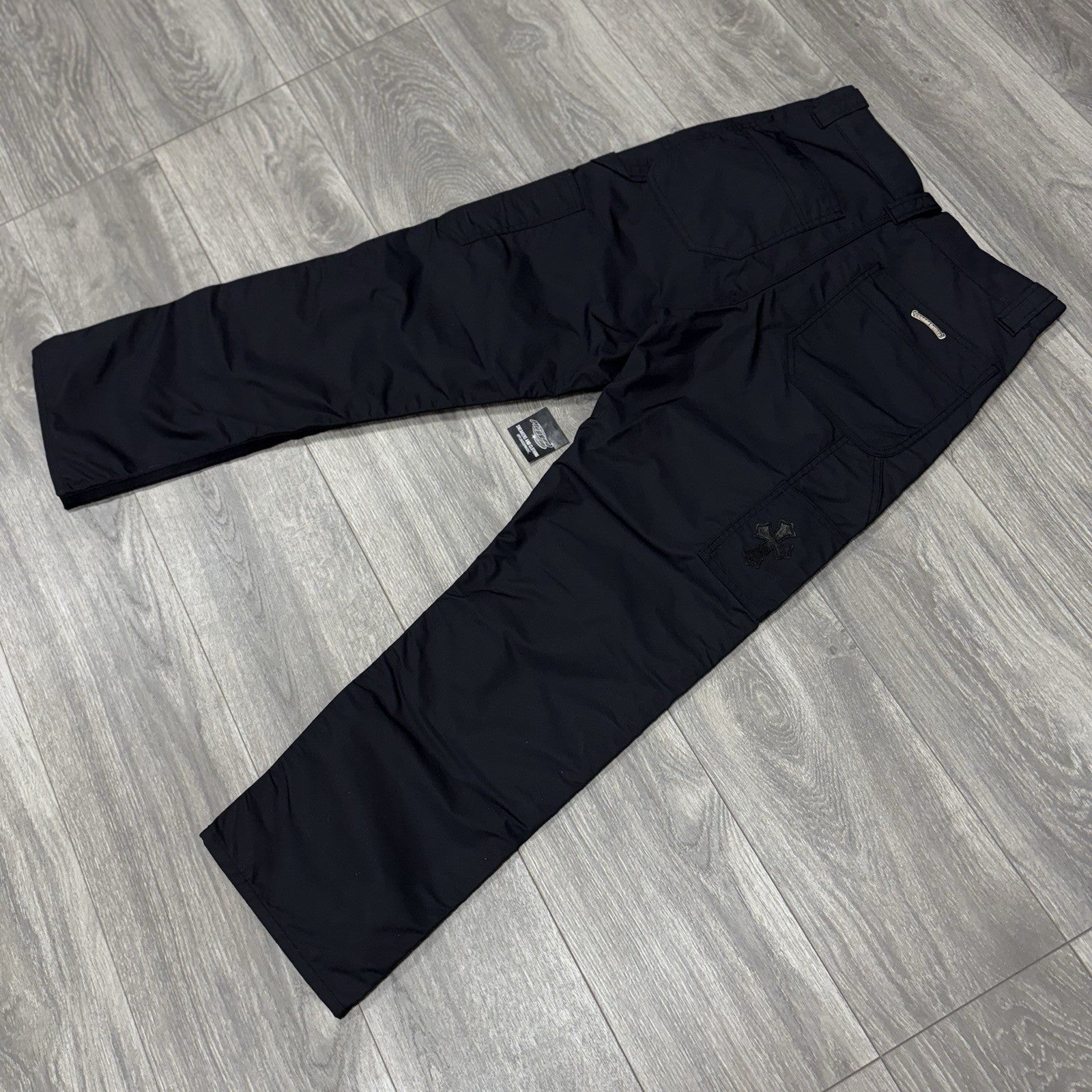 Size 30 - Chrome Hearts Leather Knee Carpenter Pants ' Black ' | WORN 1-3X