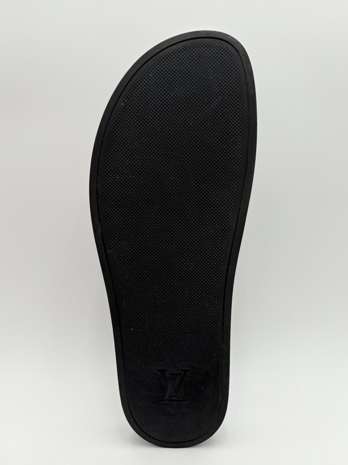 Size 10 LV (11-11.5 US) Louis Vuitton Damier Sandals ' Black Grey ' | GREAT COND