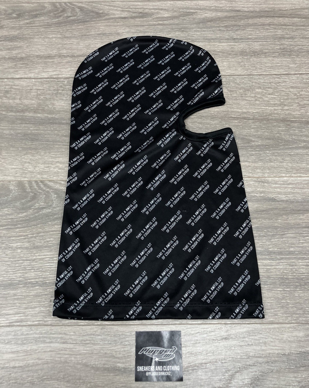 Thats A Awful Lot Of Cough Ski Mask ' Black, White ' | NEW!