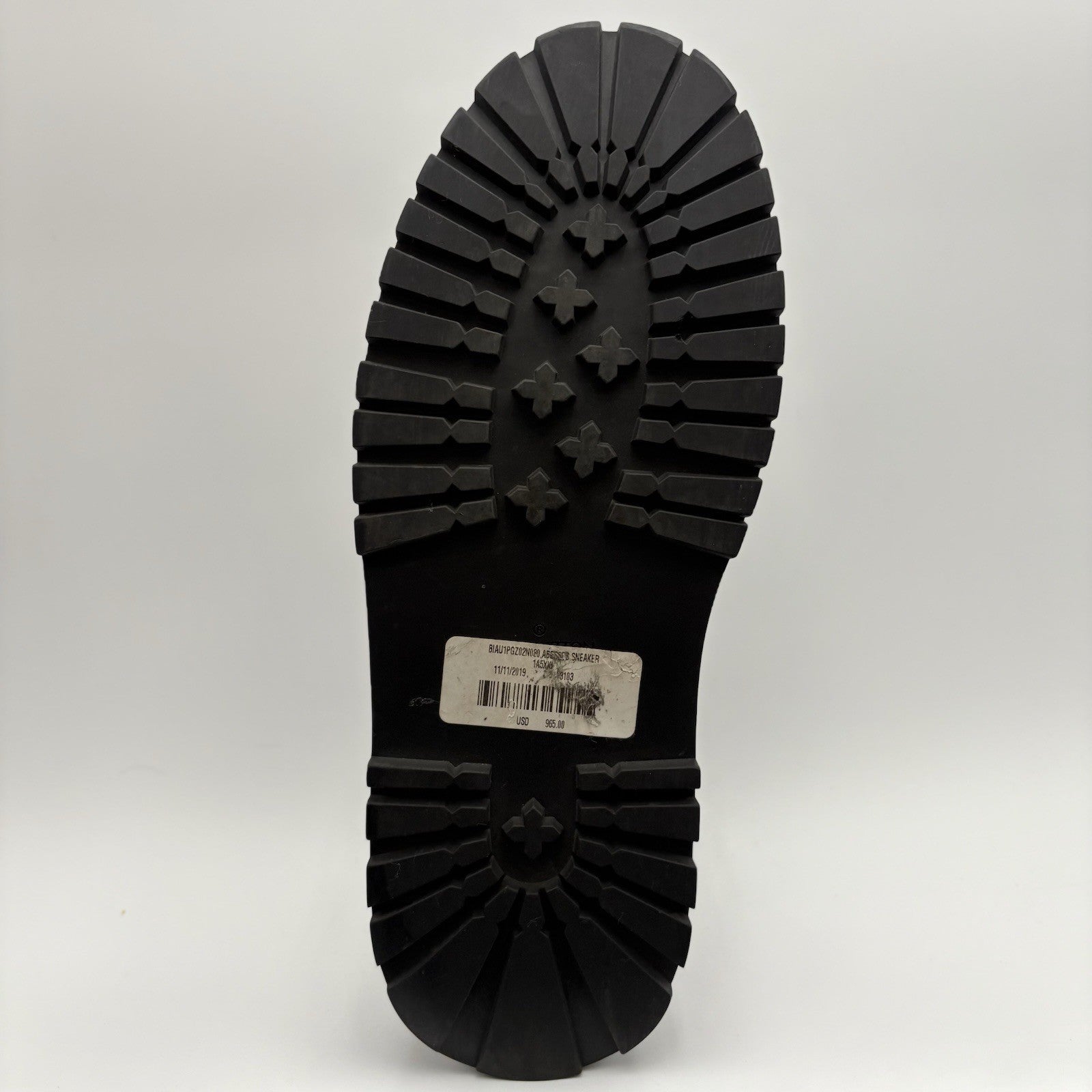 Size 7 LV (8-8.5 US) Louis Vuitton Leather Derby Sneaker ' Black ' | SUPER CLEAN