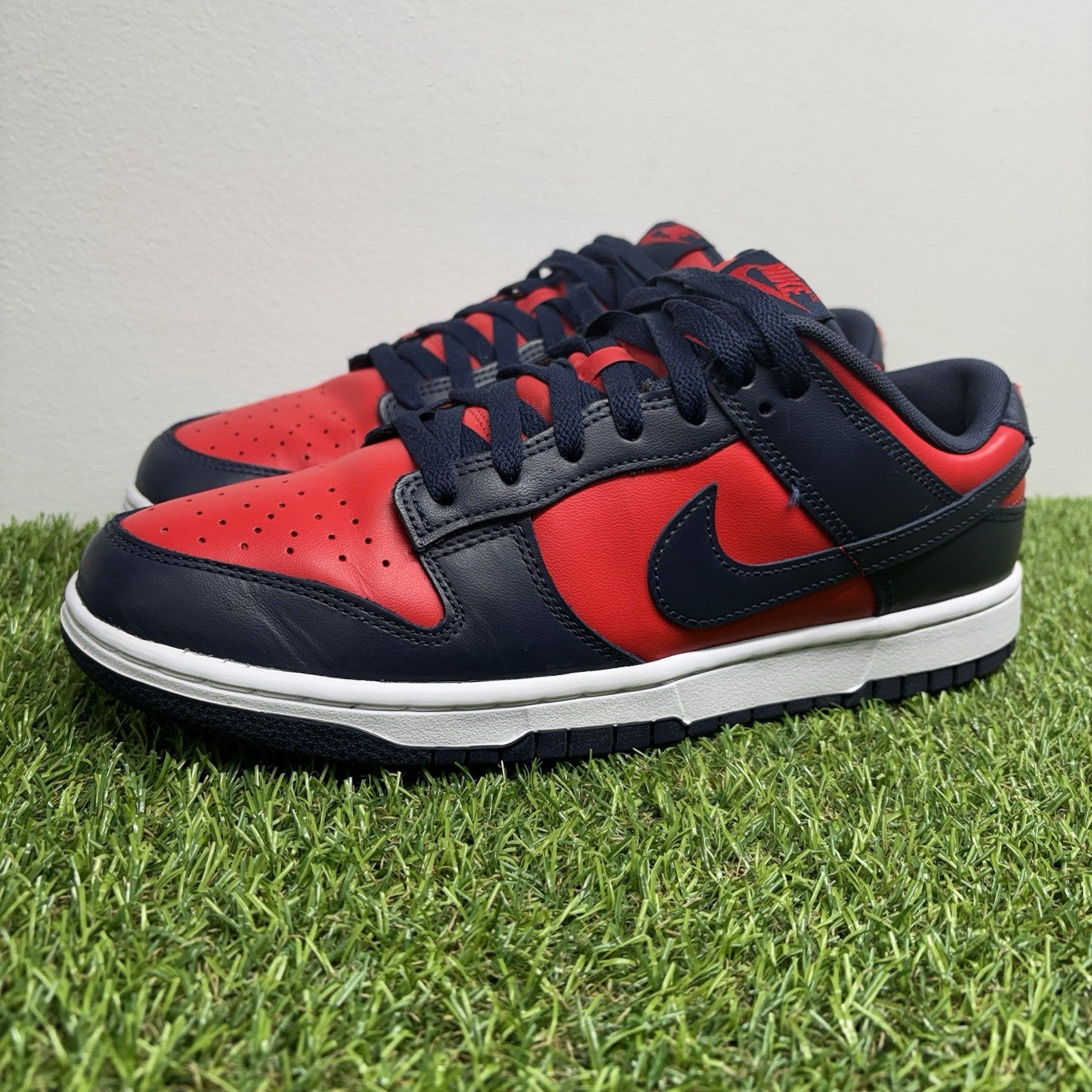Size 11 - Nike Dunk Retro 2024 Low Navy Red |GOOD CONDITION!