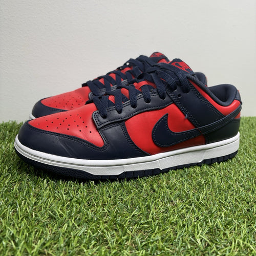 Size 11 - Nike Dunk Retro 2024 Low Navy Red |GOOD CONDITION!