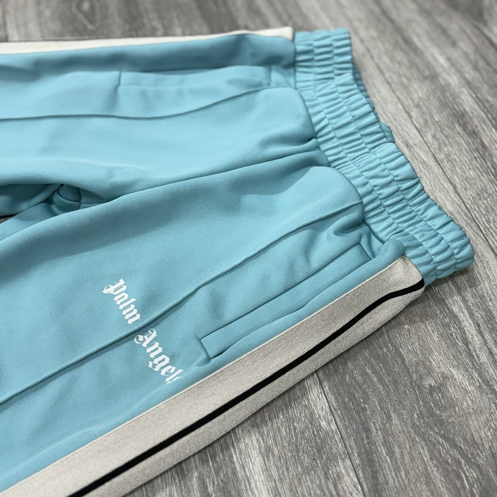 Size Small - Palm Angels Classic Track Pants ' Light Blue Off White '