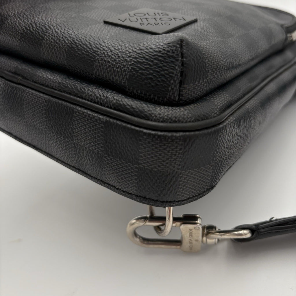 Louis Vuitton Sling Bag Damier Graphite Canvas ' Black ' | SUPER CLEAN!