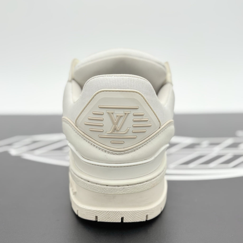 Size 10 LV (11-11.5 US) - Louis Vuitton Maxi Trainer ' White ' | GOOD CONDITION!