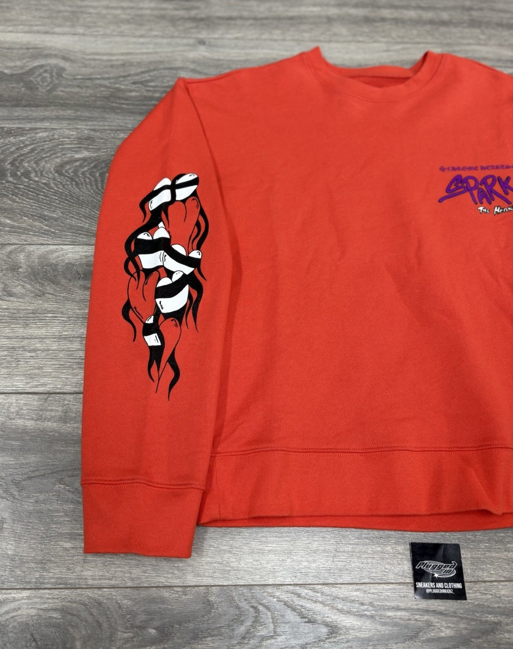 Size Medium - Chrome Hearts Matty Boy Sadistic Lipstick Crewneck ' Red ' | NEW!