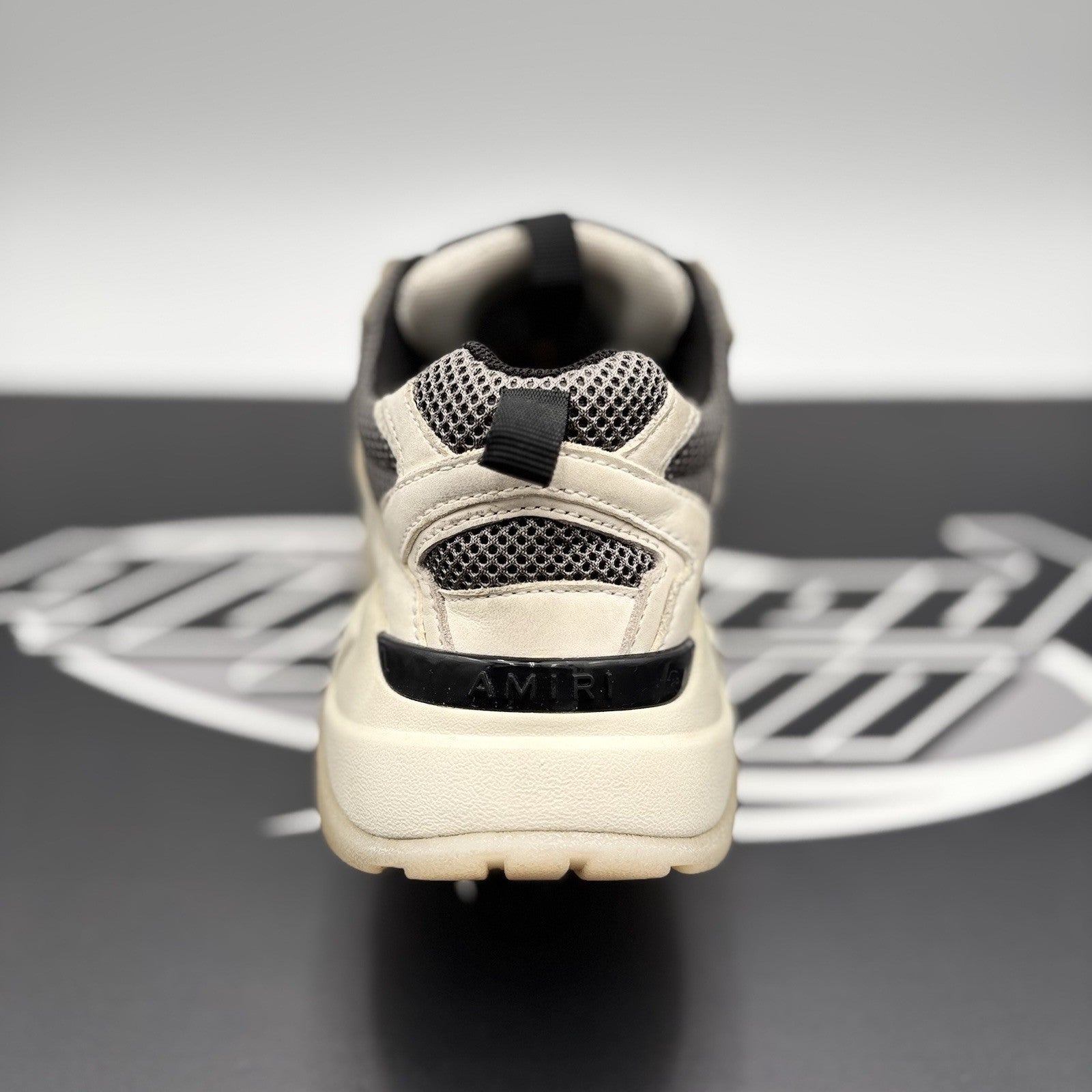 Size 42 (9 US) Amiri Bone Runner ' White, Beige, Grey ' | GOOD CONDITION!