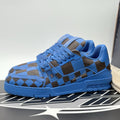 Size 9.5 LV (10.5-11 US) Louis Vuitton Trainer ' Blue Brown Checkered ' | NEW!