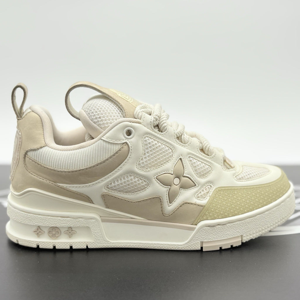 Size 5 LV (6-6.5 US) - Louis Vuitton Skate ' Beige White ' | SUPER CLEAN!