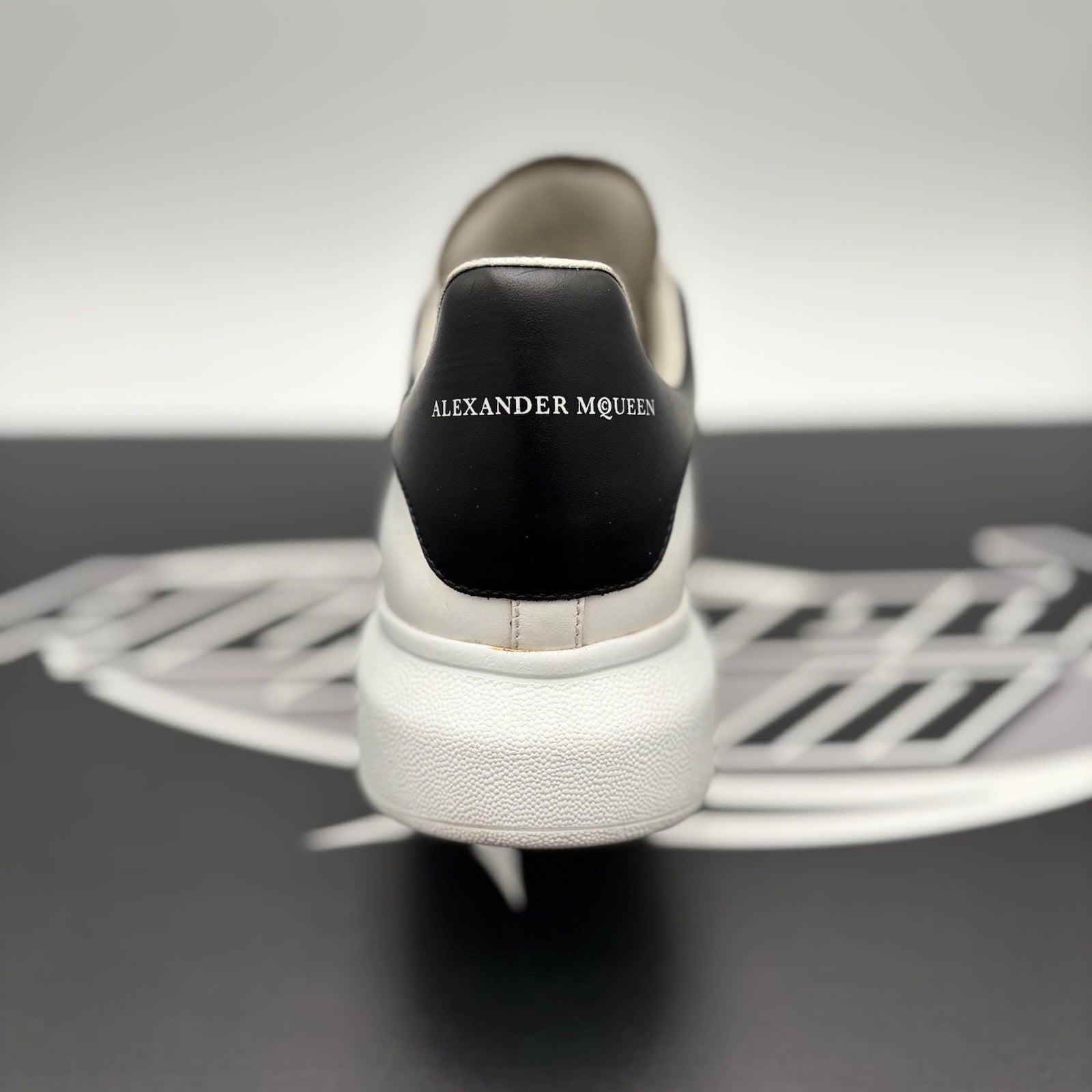 Size 41 (8 US) - Alexander McQueen Oversized Studded ' White Black ' | GREAT!
