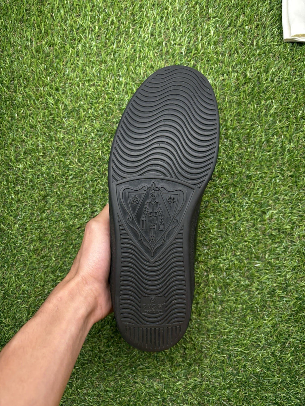 Size 9.5 G (10 US) - Gucci Ace GG ' Black ' | GOOD CONDITION!