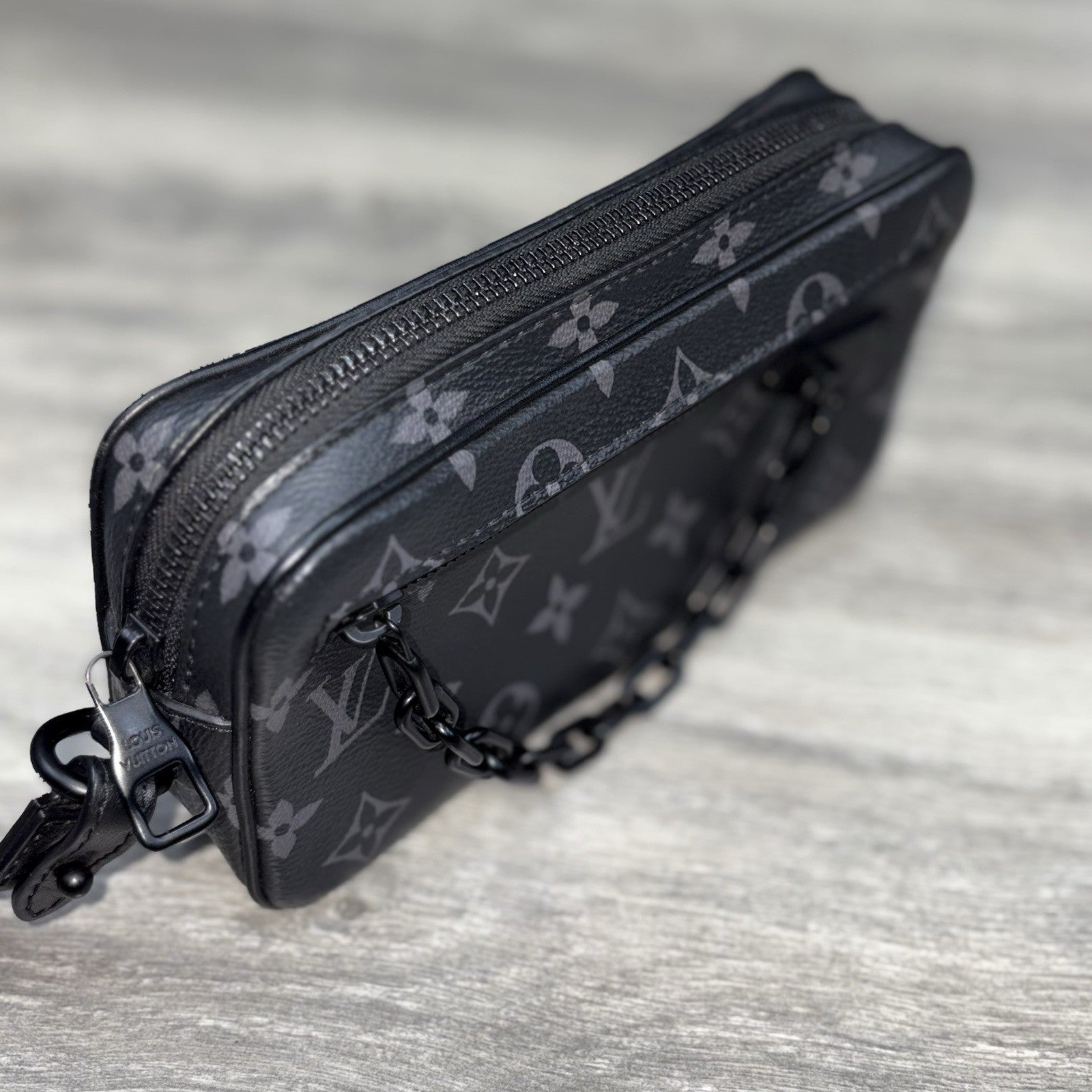 Louis Vuitton Pochette Volga Monogram Eclipse ' Black ' | SUPER CLEAN!