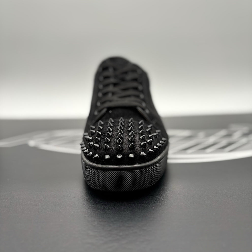 Size 46 (13 US) Christian Louboutin Low Spiked  ' Black ' | GREAT!