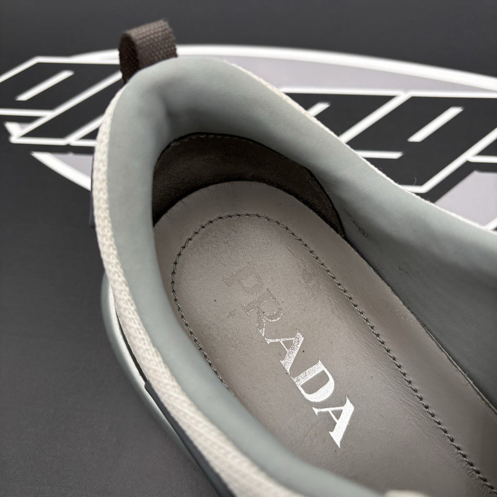 Size 6.5 UK (7.5 US) Prada Cloudbust Mesh ' White, Grey ' | GOOD CONDITION!