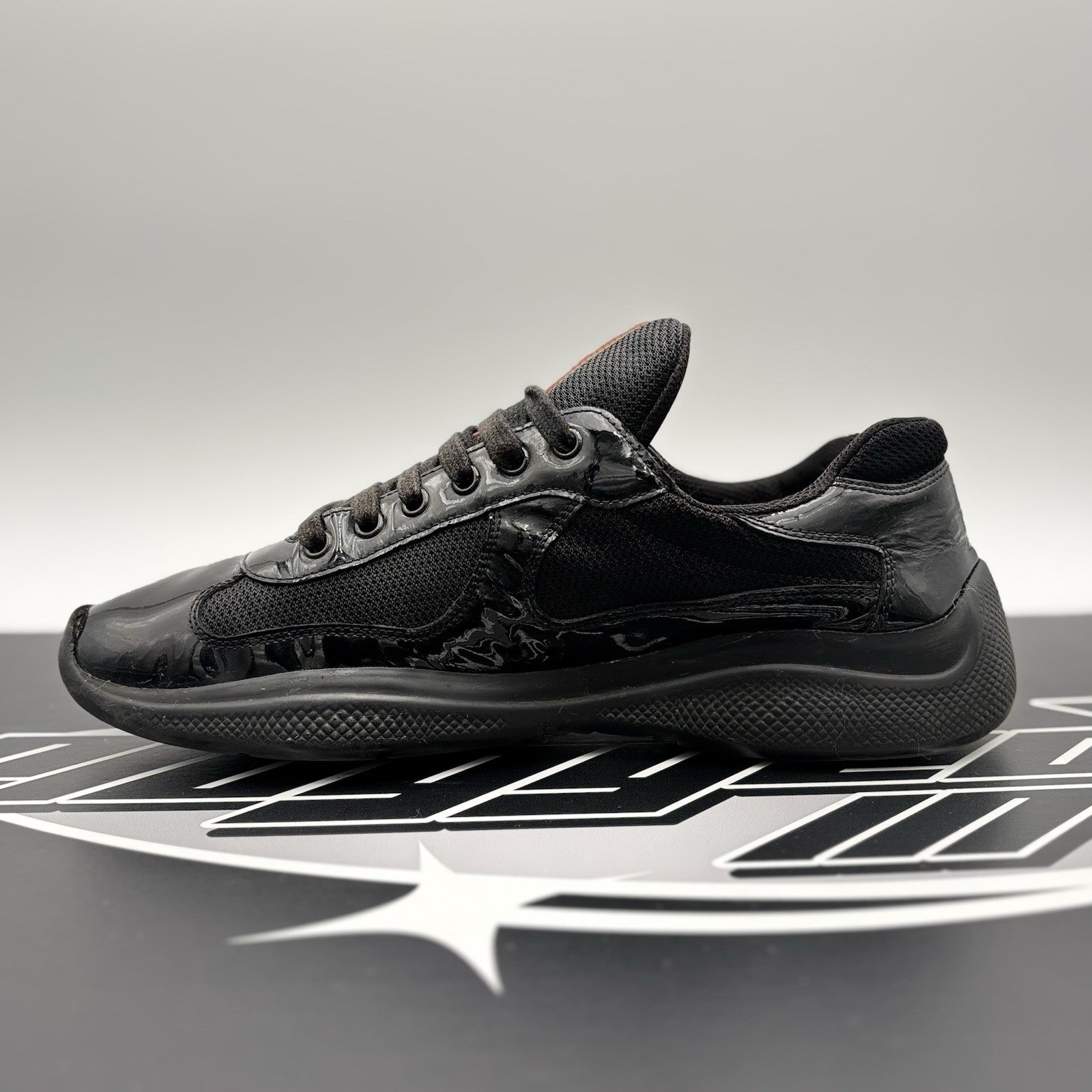 Size 8 UK (9 US) Prada Americas Cup ' Black '