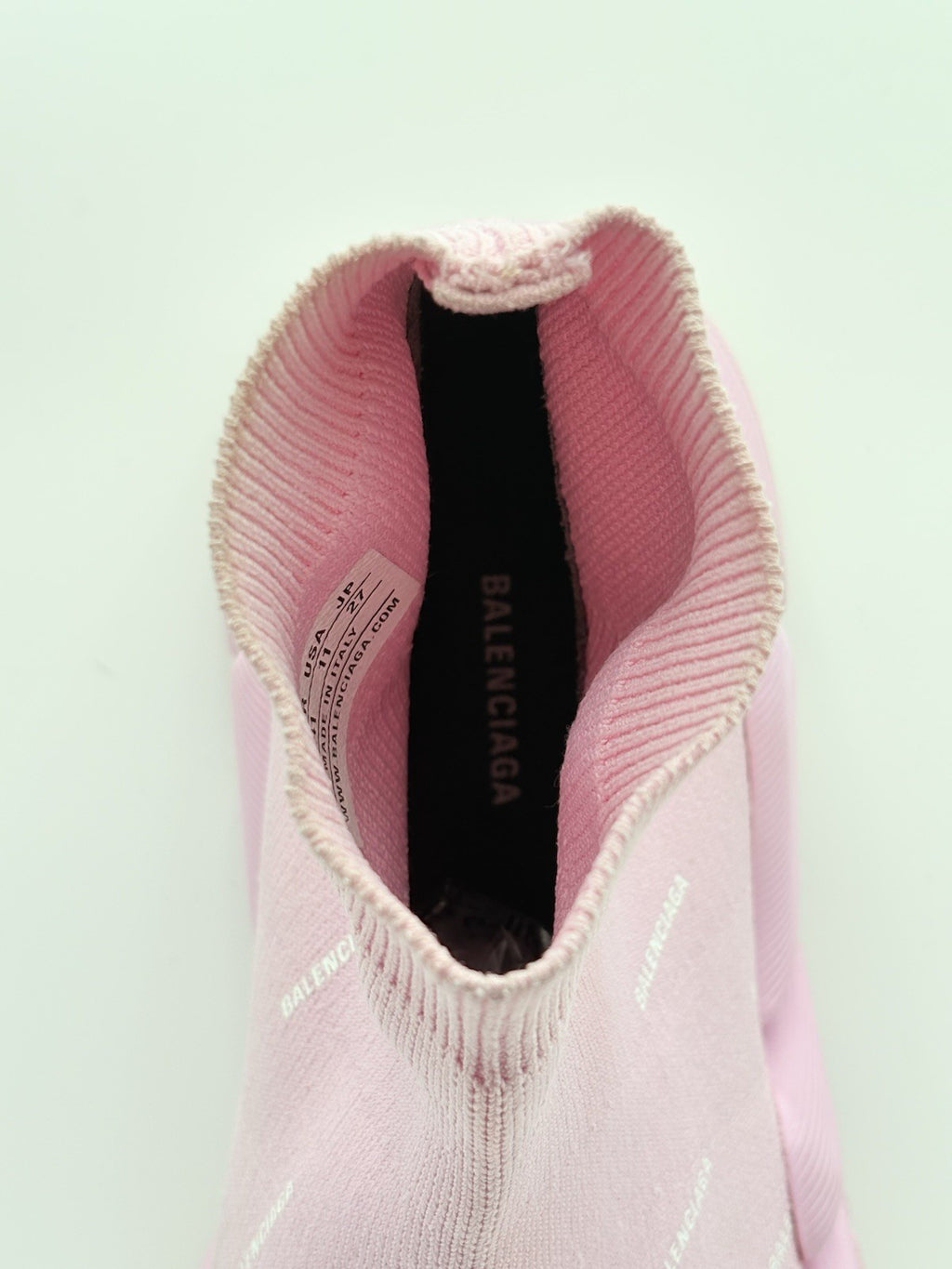 Size 41 - Balenciaga Speed 2.0 Logo All Over ' Pink ' | GREAT CONDITION!