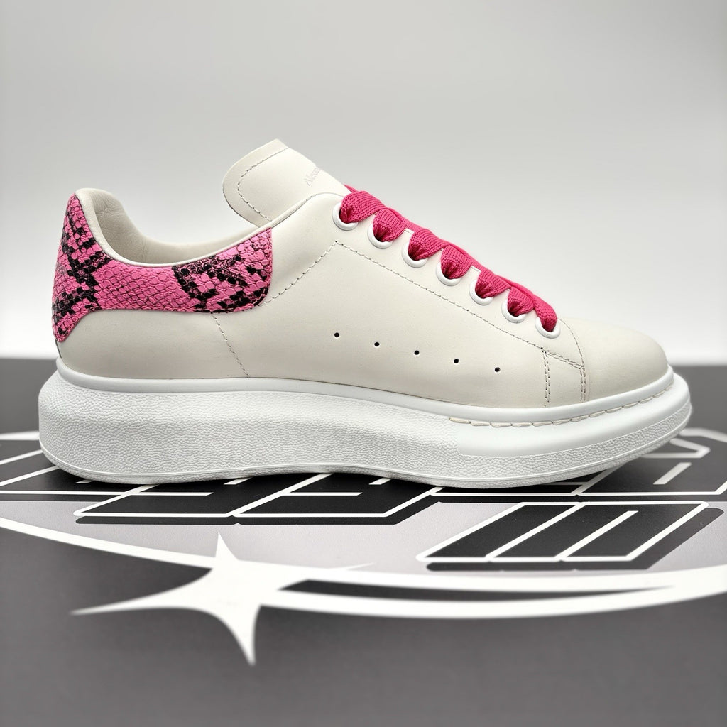 Size 41 (8 US) Alexander McQueen ' White, Pink Snake Print ' | GREAT CONDITION!