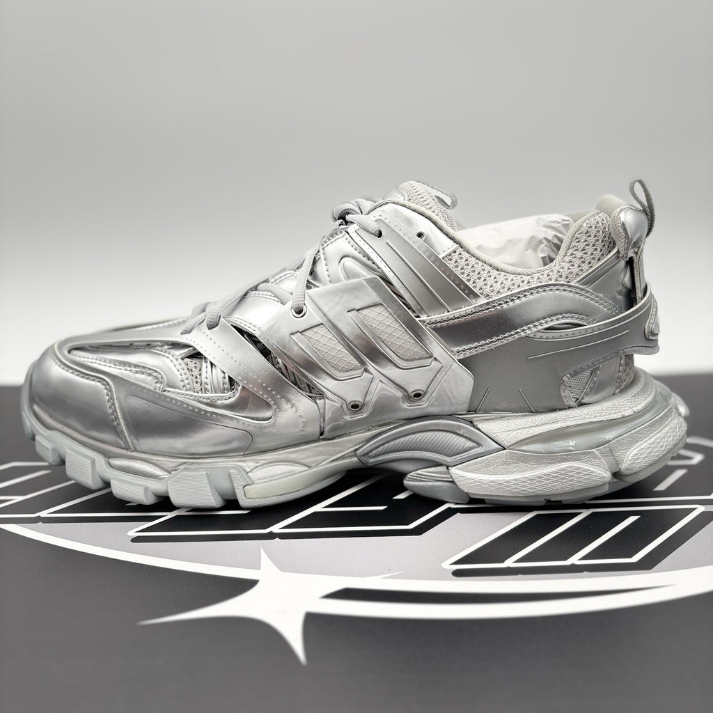 Size 45 EU (12 US) - Balenciaga Track ' Triple Silver ' | BRAND NEW!
