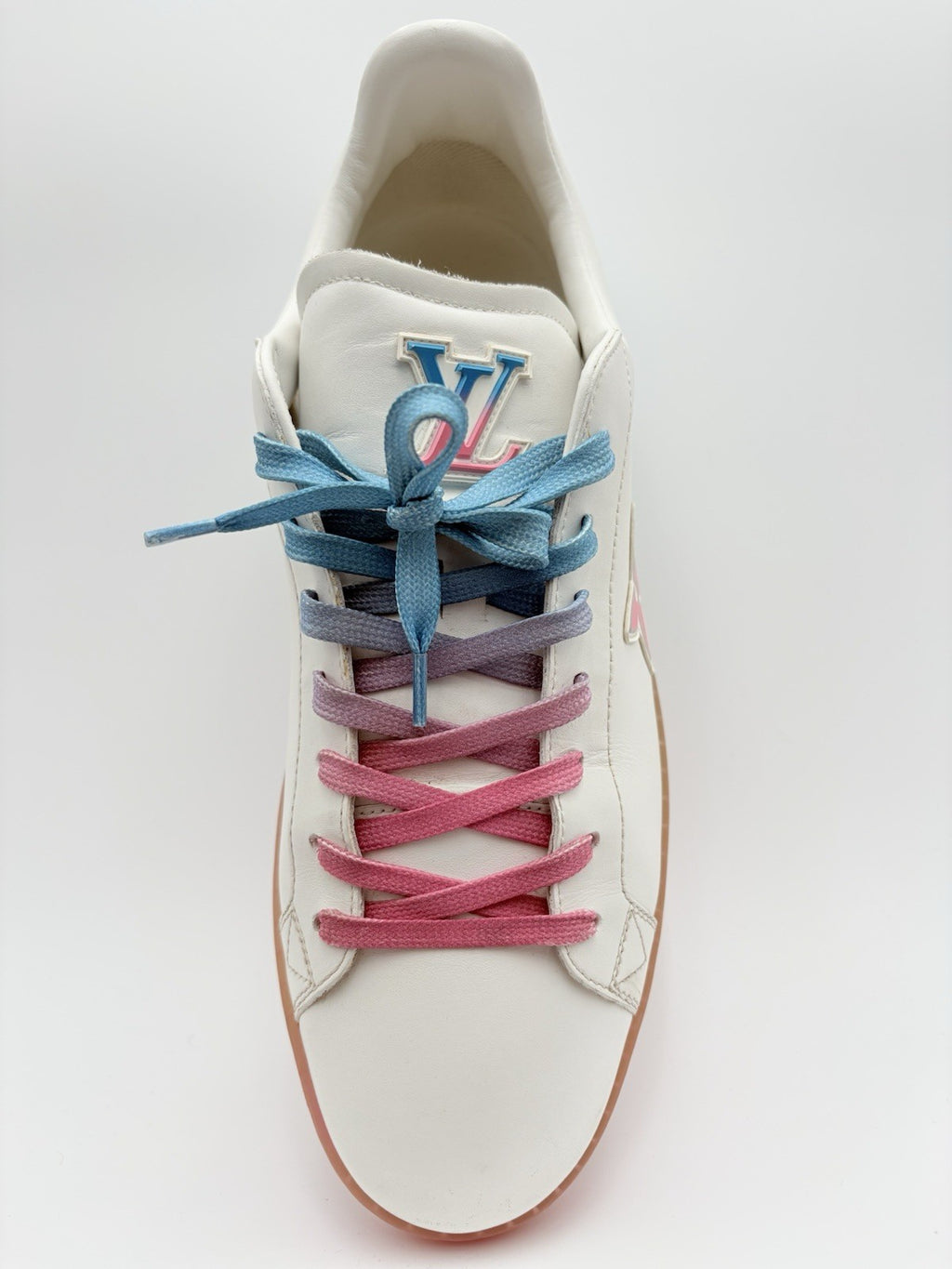 Size 9 LV (10-10.5 US) Louis Vuitton Luxembourg ' White Blue Pink ' |SUPER CLEAN