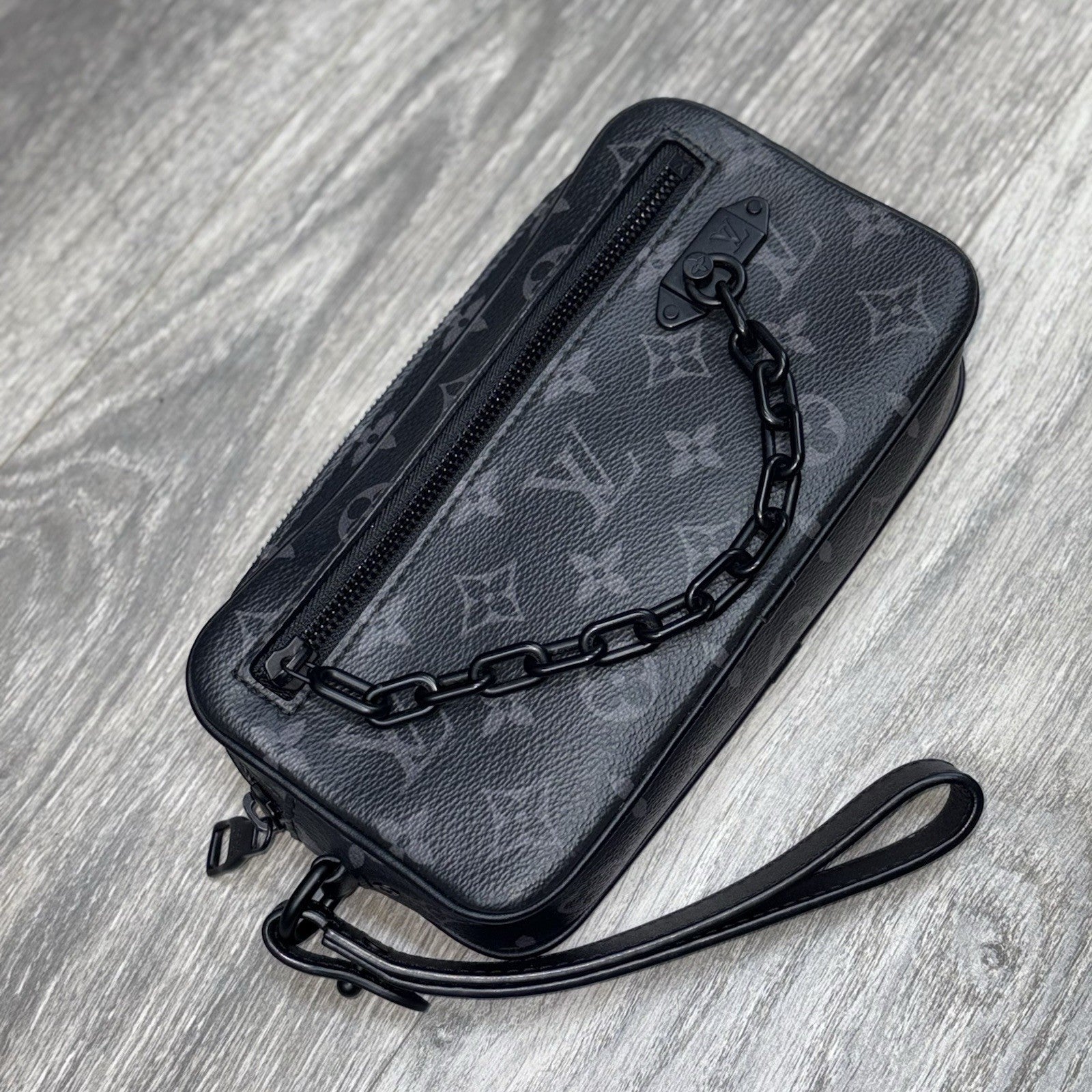 Louis Vuitton Pochette Volga Monogram Eclipse ' Black ' | SUPER CLEAN!