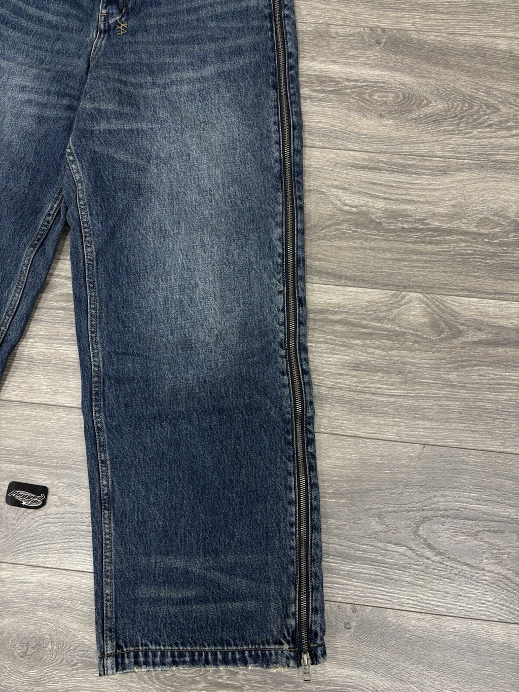 Size 33” - Ksubi X Trippie Redd Baggy Jeans With Zipper ‘ Denim ‘ | BRAND NEW!