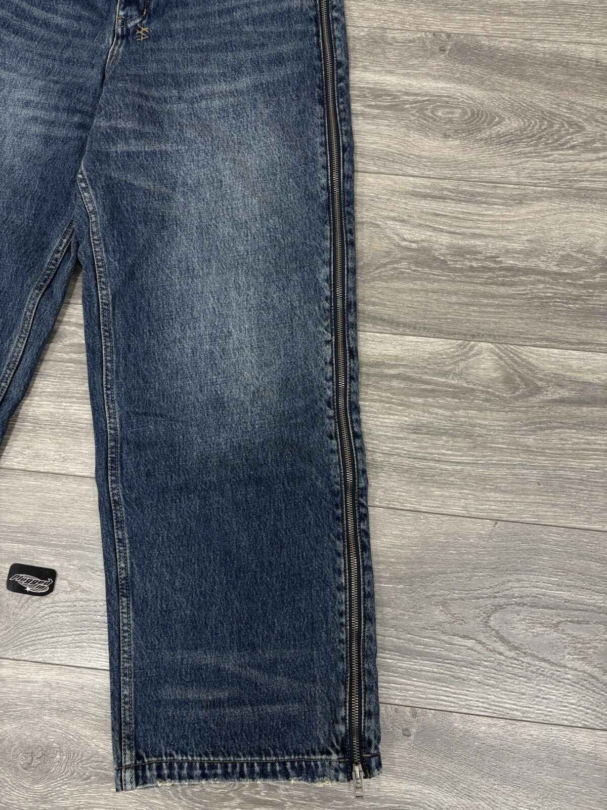 Size 33” - Ksubi X Trippie Redd Baggy Jeans With Zipper ‘ Denim ‘ | BRAND NEW!