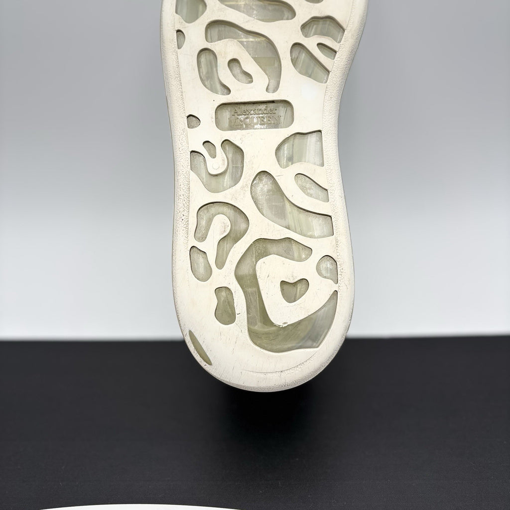 Size 45 EU (12 US) - Alexander McQueen ‘ White Clear Sole ‘