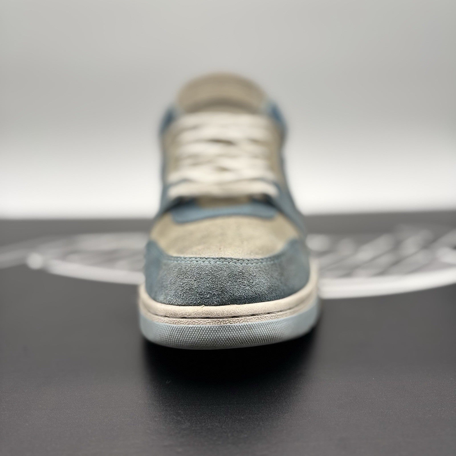 Size 45 EU (12 US) - Off-White Out of Office Suede ' Light Blue, White ‘