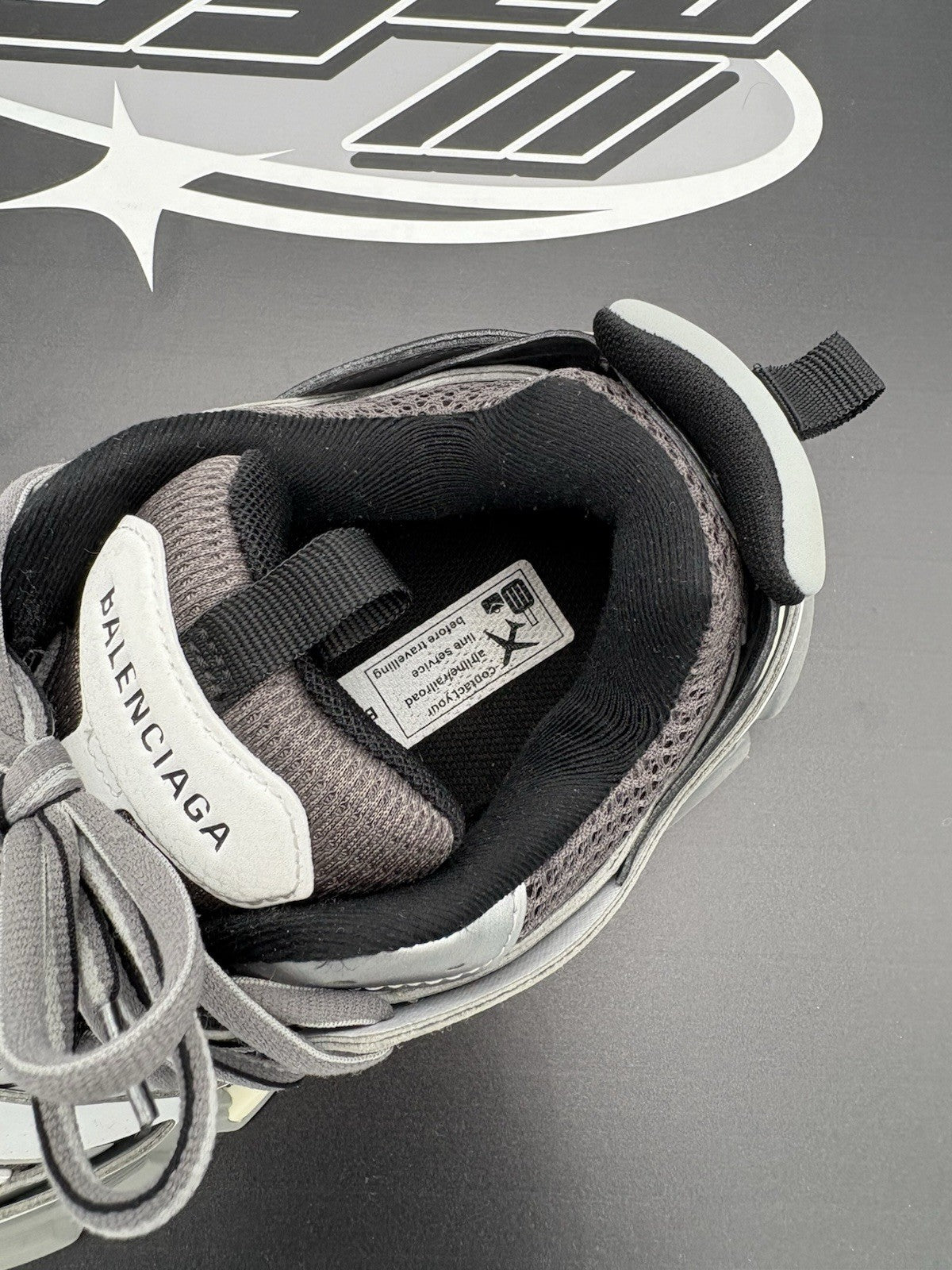 Size 40 (7 US) - Balenciaga Track LED Sneaker ' Silver, Grey ' | GREAT COND!